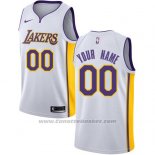 Maglia Los Angeles Lakers Nike Personalizzate 17-18 Bianco