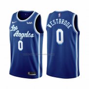 Maglia Los Angeles Lakers Russell Westbrook NO 0 Classic 2021-2022 Blu