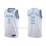 Maglia Los Angeles Lakers Talen Horton-Tucker NO 5 Citta 2021-22 Bianco