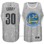 Maglia Luci Della Citta Golden State Warriors Stephen Curry #30 Grigio
