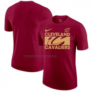Maglia Manica Corta Cleveland Cavaliers Rosso