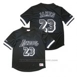 Maglia Manica Corta Los Angeles Lakers Lebron James Nero