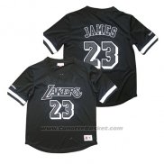 Maglia Manica Corta Los Angeles Lakers Lebron James Nero