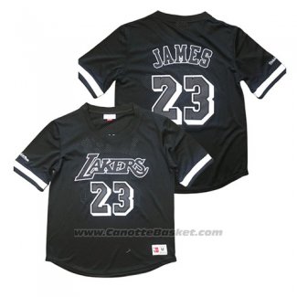 Maglia Manica Corta Los Angeles Lakers Lebron James Nero