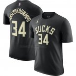 Maglia Manica Corta Milwaukee Bucks Giannis Antetokounmpo Statement 2022-23 Nero