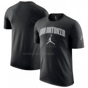 Maglia Manica Corta San Antonio Spurs Essential Citta Nero