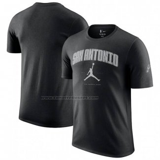 Maglia Manica Corta San Antonio Spurs Essential Citta Nero