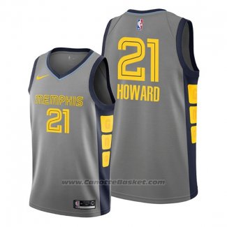 Maglia Memphis Grizzlies Dwight Howard #21 Citta Grigio