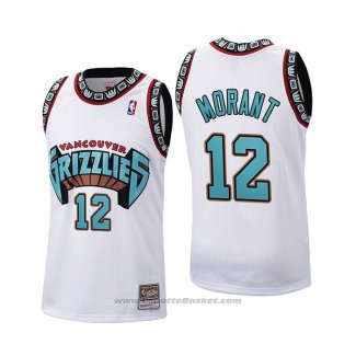 Maglia Memphis Grizzlies Ja Morant #12 Historic Throwback Bianco