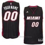 Maglia Miami Heat Adidas Personalizzate Nero