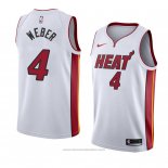 Maglia Miami Heat Briante Weber #4 Association 2018 Bianco