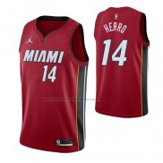 Maglia Miami Heat Tyler Herro #14 Statement 2020-21 Rosso