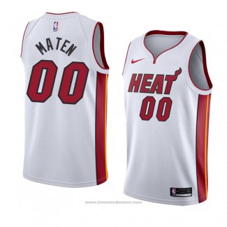 Maglia Miami Heat Yante Maten #00 Association 2018 Bianco