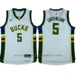 Maglia Milwaukee Bucks Michael Carter-Williams #5 Bianco