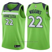 Maglia Minnesota Timberwolves Andrew Wiggins #22 Statement 2017-18 Verde