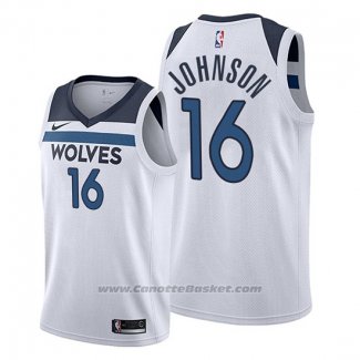 Maglia Minnesota Timberwolves James Johnson #16 Association 2019-20 Bianco