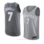 Maglia Minnesota Timberwolves James Nunnally #7 Citta 2018 Grigio