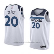 Maglia Minnesota Timberwolves Josh Okogie #20 Association 2018 Bianco