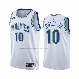 Maglia Minnesota Timberwolves Mike Conley JR. #10 Classic 2023-24 Bianco