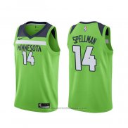 Maglia Minnesota Timberwolves Omari Spellman #14 Statement Verde