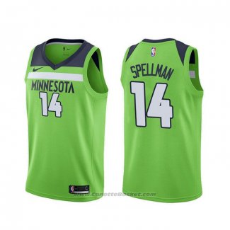 Maglia Minnesota Timberwolves Omari Spellman #14 Statement Verde