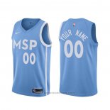 Maglia Minnesota Timberwolves Personalizzate Citta 2019-20 Blu