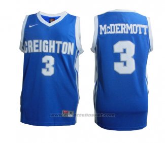 Maglia NCAA Creighton Bluejays Doug McDermott #3 Blu