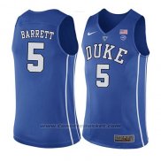 Maglia NCAA Duke Blue Devils R. J. Barrett #5 Blu