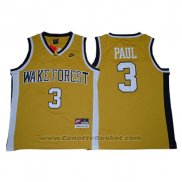 Maglia NCAA Wake Forest Demon Deacons Chris Paul #3 Or