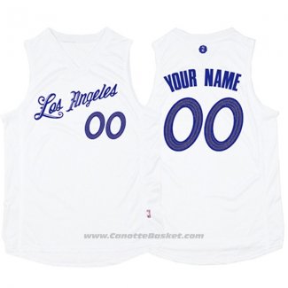 Maglia Natale 2016 Los Angeles Lakers Personalizzate Bianco