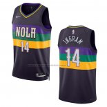 Maglia New Orleans Pelicans Brandon Ingram #14 Citta 2022-23 Viola