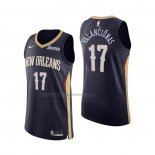 Maglia New Orleans Pelicans Jonas Valanciunas NO 17 Icon Autentico Blu