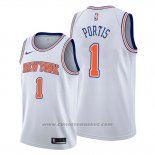 Maglia New York Knicks Bobby Portis #1 Statement Bianco