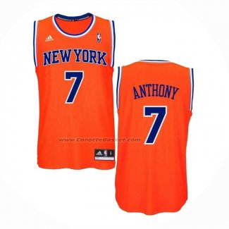 Maglia New York Knicks Carmelo Anthony #7 Arancione