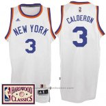 Maglia New York Knicks Jose Calderon #3 Retro Bianco