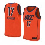 Maglia Oklahoma City Thunder Dennis Schroder #17 Earned 2018-19 Arancione