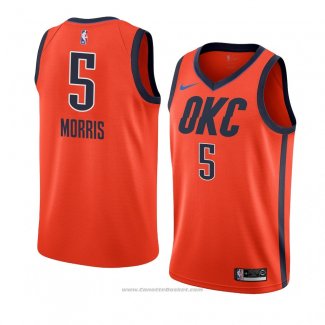 Maglia Oklahoma City Thunder Markieff Morris #5 Earned 2018-19 Arancione