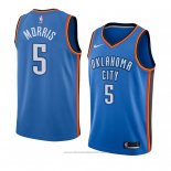 Maglia Oklahoma City Thunder Markieff Morris #5 Icon 2018 Blu