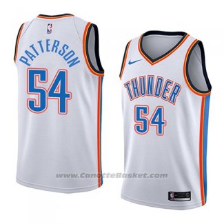 Maglia Oklahoma City Thunder Patrick Patterson #54 Association 2018 Bianco