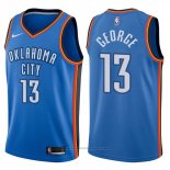 Maglia Oklahoma City Thunder Paul George #13 2017-18 Blu