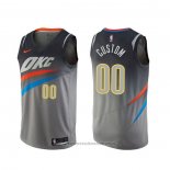 Maglia Oklahoma City Thunder Personalizzate Ciudad Grigio