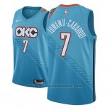 Maglia Oklahoma City Thunder Timothe Luwawu-cabarrot #7 Citta 2018-19 Blu