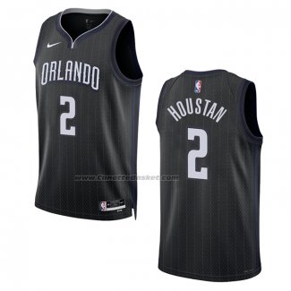 Maglia Orlando Magic Caleb Houstan #2 Citta 2022-23 Nero