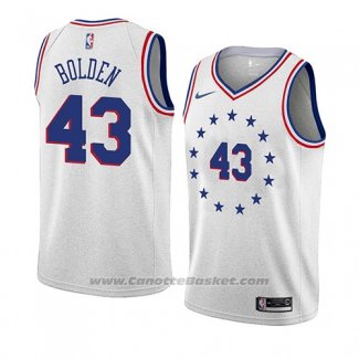 Maglia Philadelphia 76ers Jonah Bolden #43 Earned 2018-19 Grigio