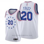 Maglia Philadelphia 76ers Markelle Fultz #20 Earned Bianco
