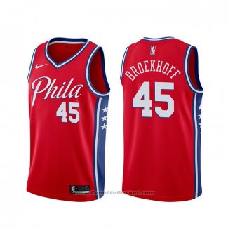 Maglia Philadelphia 76ers Ryan Broekhoff #45 Statement Rosso