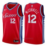 Maglia Philadelphia 76ers T.j. McConnell #12 Statement 2017-18 Rosso