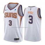 Maglia Phoenix Suns Chris Paul NO 3 Association 2021 Bianco