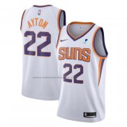 Maglia Phoenix Suns Deandre Ayton NO 22 Association 2021 Bianco