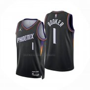 Maglia Phoenix Suns Devin Booker No 1 Statement 2025-26 Nero